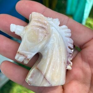Gorgeous polished onyx carved unicorn